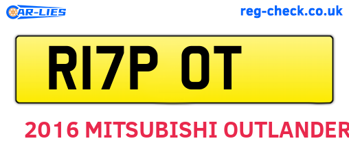 R17POT are the vehicle registration plates.