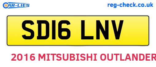 SD16LNV are the vehicle registration plates.