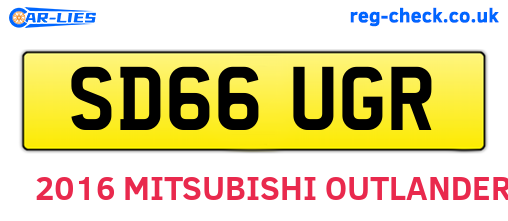 SD66UGR are the vehicle registration plates.