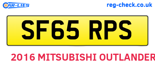SF65RPS are the vehicle registration plates.