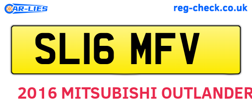 SL16MFV are the vehicle registration plates.