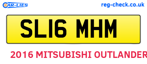SL16MHM are the vehicle registration plates.