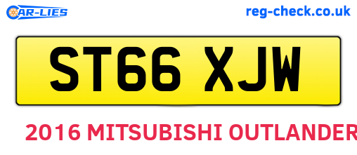 ST66XJW are the vehicle registration plates.