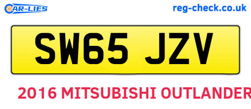 SW65JZV are the vehicle registration plates.