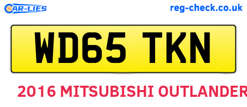 WD65TKN are the vehicle registration plates.
