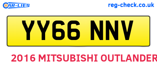YY66NNV are the vehicle registration plates.