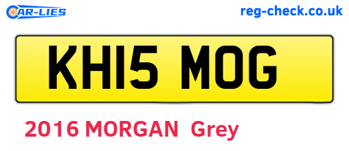 KH15MOG are the vehicle registration plates.