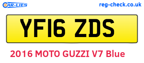 YF16ZDS are the vehicle registration plates.