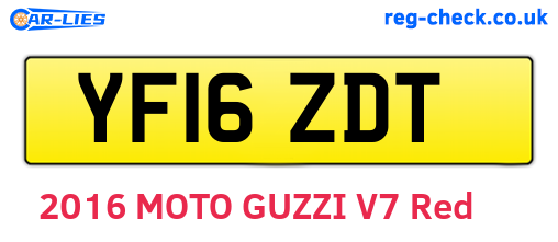 YF16ZDT are the vehicle registration plates.