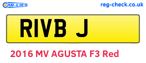 R1VBJ are the vehicle registration plates.