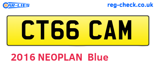 CT66CAM are the vehicle registration plates.