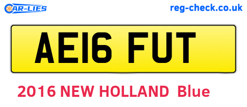 AE16FUT are the vehicle registration plates.