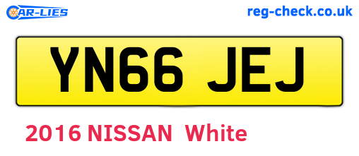 YN66JEJ are the vehicle registration plates.