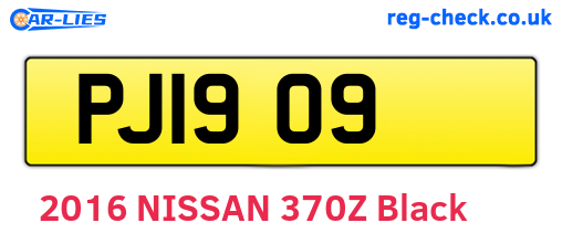 PJI909 are the vehicle registration plates.