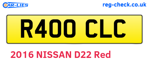 R400CLC are the vehicle registration plates.