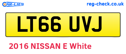 LT66UVJ are the vehicle registration plates.