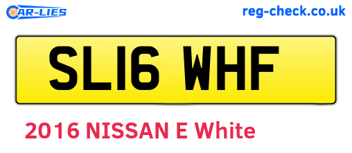 SL16WHF are the vehicle registration plates.