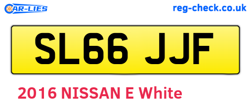 SL66JJF are the vehicle registration plates.