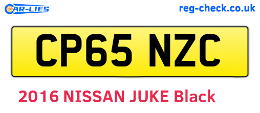 CP65NZC are the vehicle registration plates.