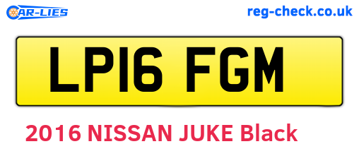 LP16FGM are the vehicle registration plates.