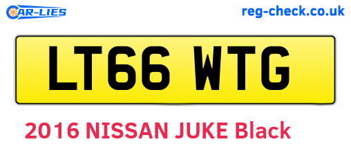 LT66WTG are the vehicle registration plates.