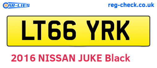 LT66YRK are the vehicle registration plates.