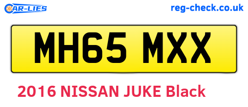 MH65MXX are the vehicle registration plates.