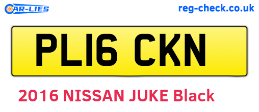 PL16CKN are the vehicle registration plates.