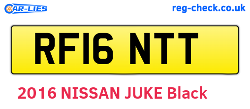 RF16NTT are the vehicle registration plates.