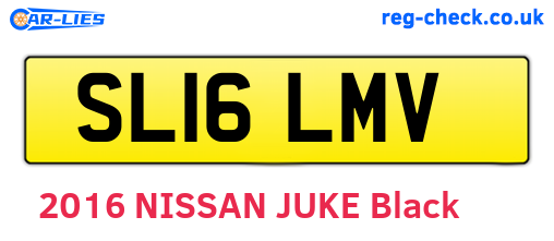 SL16LMV are the vehicle registration plates.