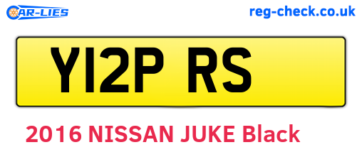 Y12PRS are the vehicle registration plates.