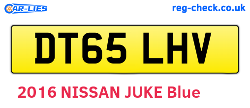 DT65LHV are the vehicle registration plates.