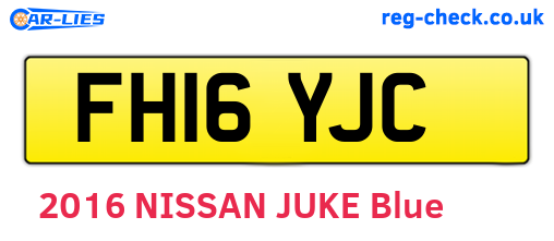 FH16YJC are the vehicle registration plates.