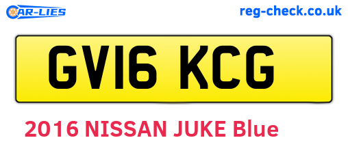 GV16KCG are the vehicle registration plates.