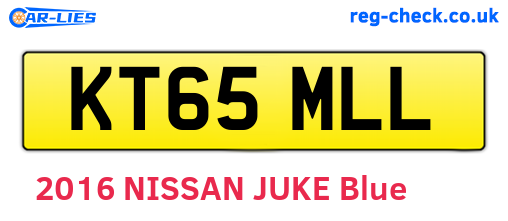 KT65MLL are the vehicle registration plates.