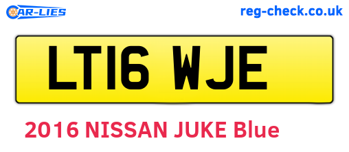 LT16WJE are the vehicle registration plates.