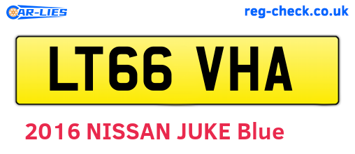LT66VHA are the vehicle registration plates.