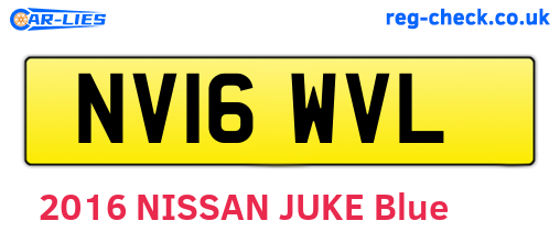 NV16WVL are the vehicle registration plates.