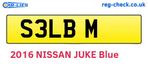 S3LBM are the vehicle registration plates.