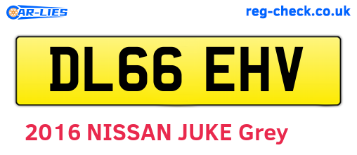 DL66EHV are the vehicle registration plates.