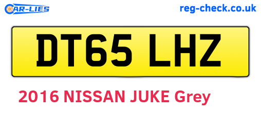 DT65LHZ are the vehicle registration plates.