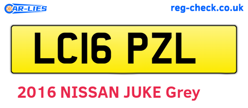 LC16PZL are the vehicle registration plates.