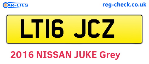 LT16JCZ are the vehicle registration plates.