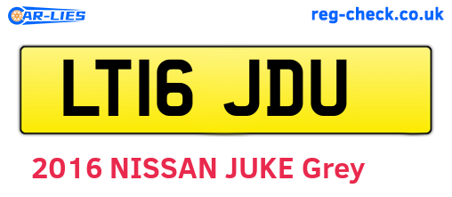 LT16JDU are the vehicle registration plates.