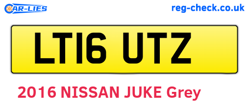 LT16UTZ are the vehicle registration plates.