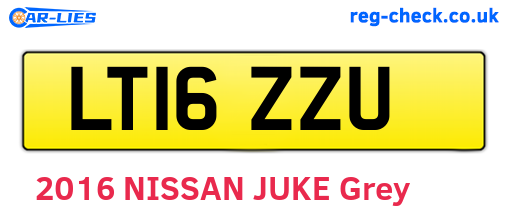 LT16ZZU are the vehicle registration plates.