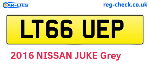 LT66UEP are the vehicle registration plates.
