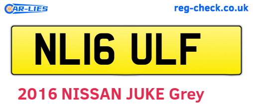 NL16ULF are the vehicle registration plates.