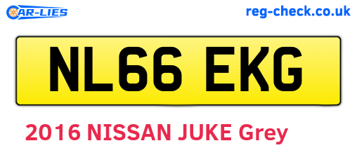 NL66EKG are the vehicle registration plates.