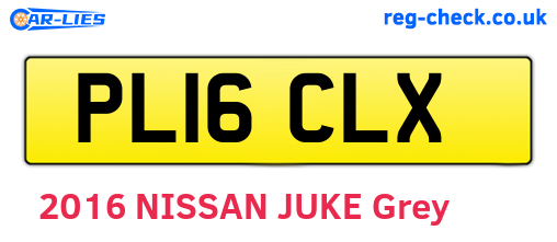 PL16CLX are the vehicle registration plates.